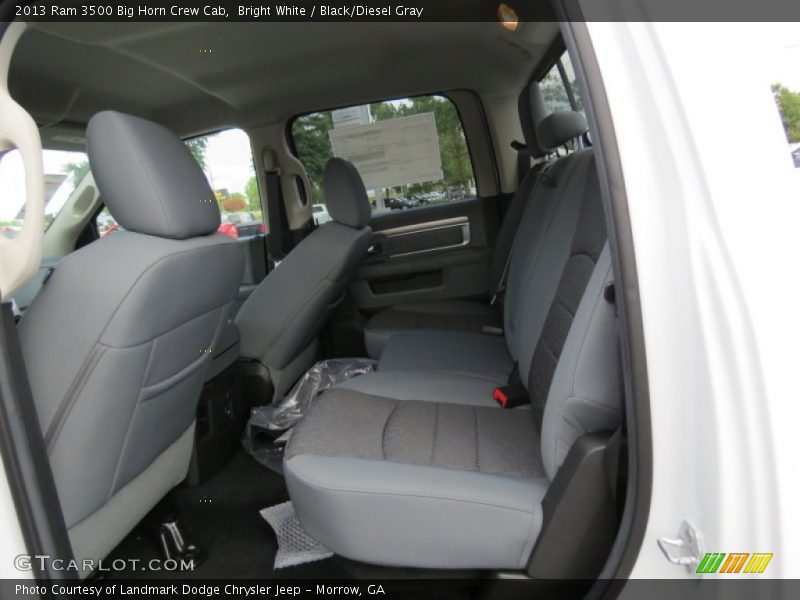 Bright White / Black/Diesel Gray 2013 Ram 3500 Big Horn Crew Cab