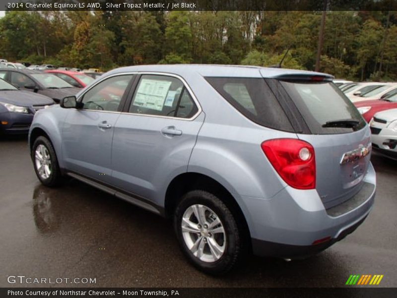 Silver Topaz Metallic / Jet Black 2014 Chevrolet Equinox LS AWD