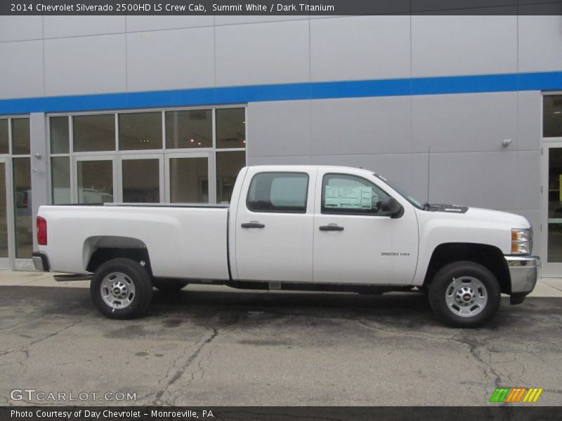 Summit White / Dark Titanium 2014 Chevrolet Silverado 2500HD LS Crew Cab
