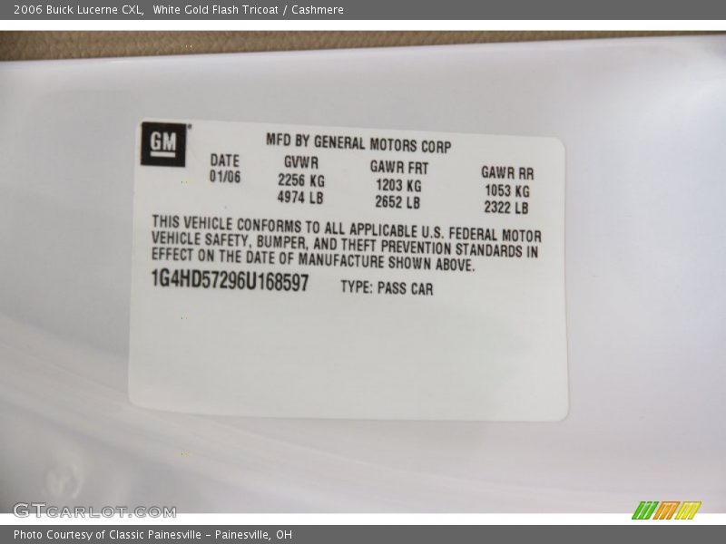 White Gold Flash Tricoat / Cashmere 2006 Buick Lucerne CXL