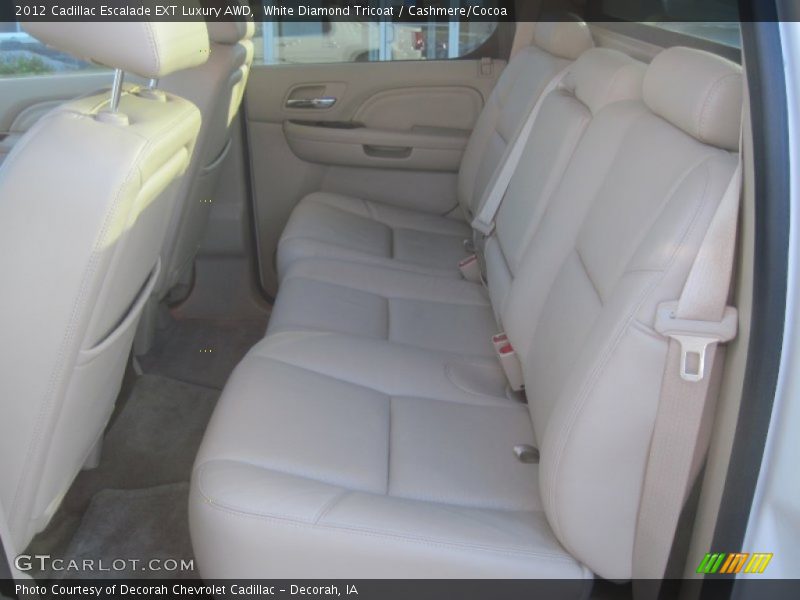 White Diamond Tricoat / Cashmere/Cocoa 2012 Cadillac Escalade EXT Luxury AWD