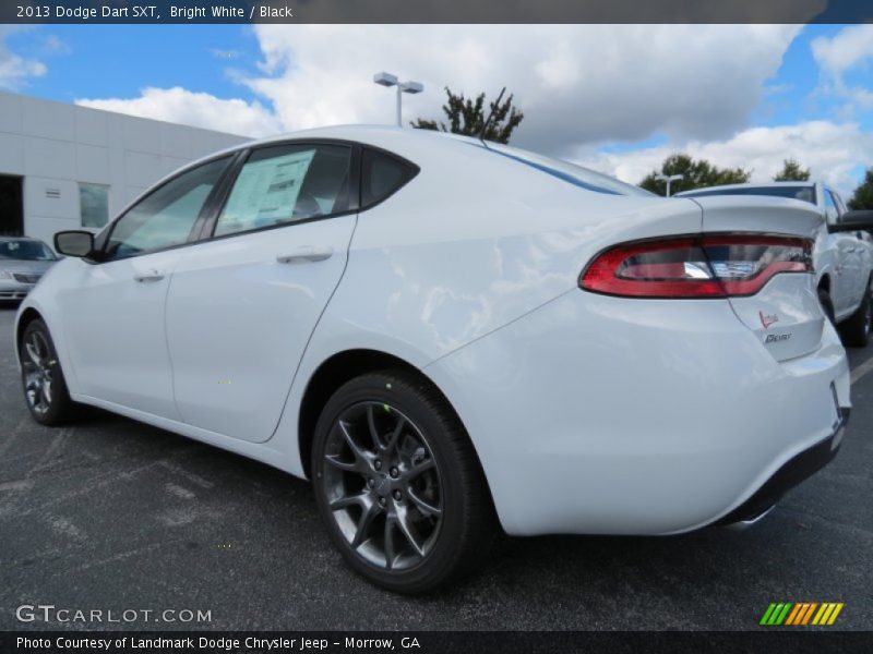 Bright White / Black 2013 Dodge Dart SXT