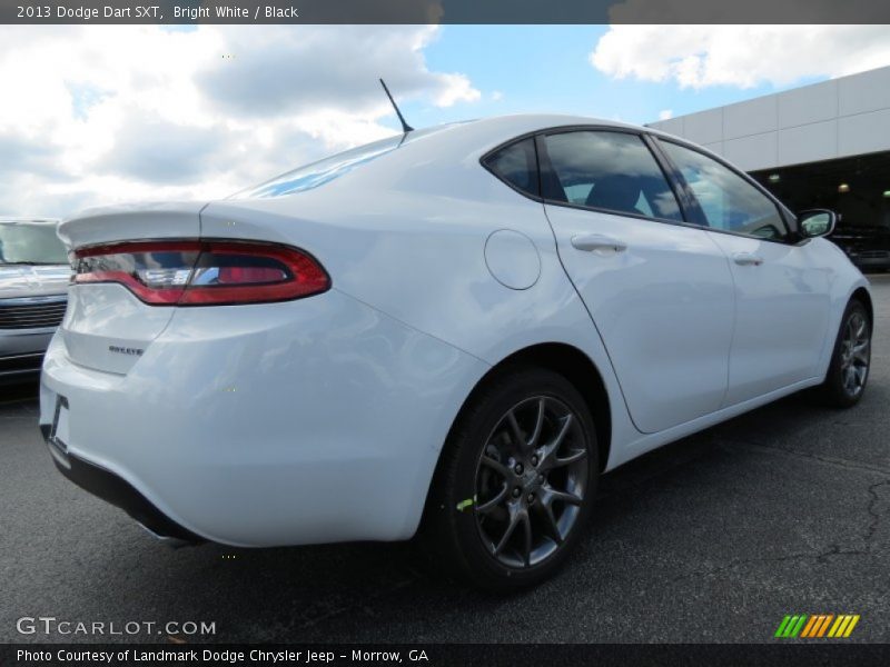 Bright White / Black 2013 Dodge Dart SXT