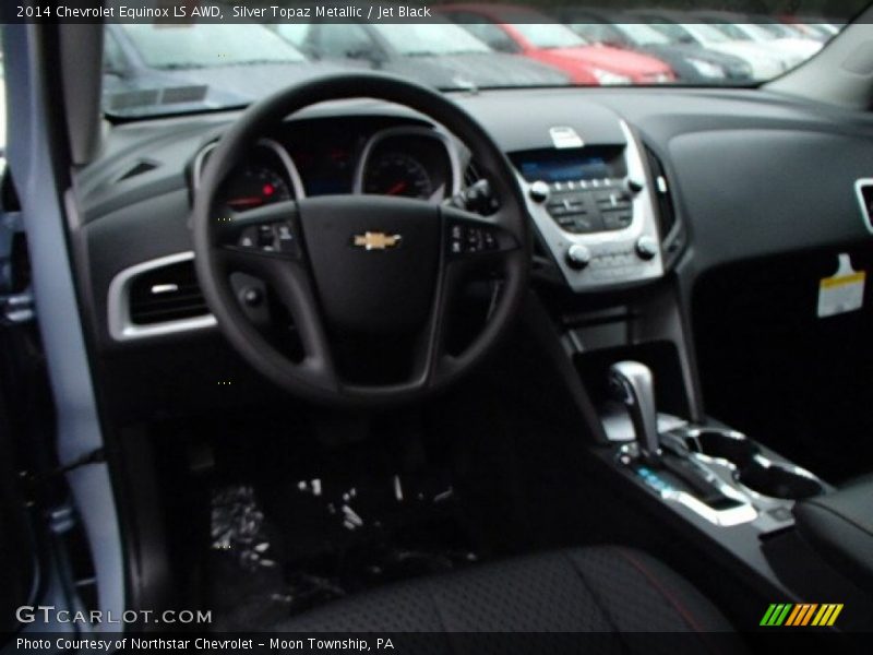 Silver Topaz Metallic / Jet Black 2014 Chevrolet Equinox LS AWD