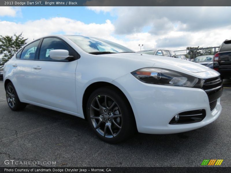Bright White / Black 2013 Dodge Dart SXT