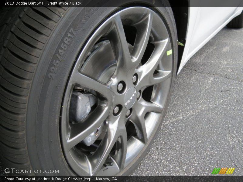 Bright White / Black 2013 Dodge Dart SXT
