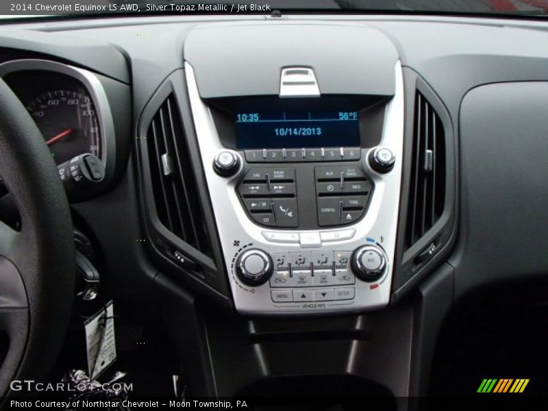 Silver Topaz Metallic / Jet Black 2014 Chevrolet Equinox LS AWD