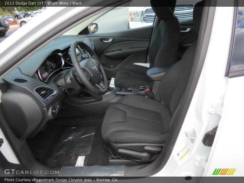 Bright White / Black 2013 Dodge Dart SXT