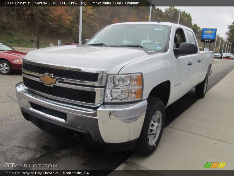 Summit White / Dark Titanium 2014 Chevrolet Silverado 2500HD LS Crew Cab