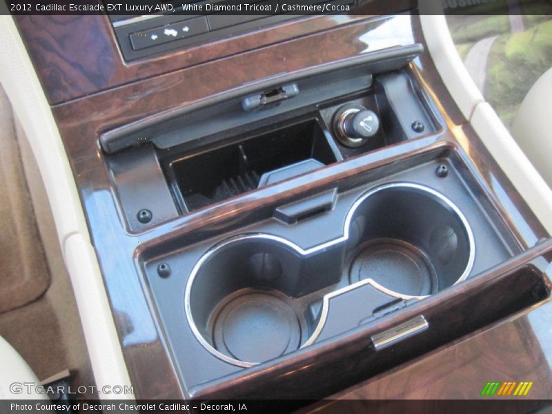 White Diamond Tricoat / Cashmere/Cocoa 2012 Cadillac Escalade EXT Luxury AWD