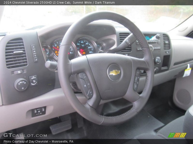 Summit White / Dark Titanium 2014 Chevrolet Silverado 2500HD LS Crew Cab