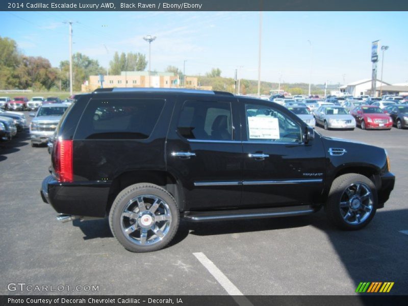 Black Raven / Ebony/Ebony 2014 Cadillac Escalade Luxury AWD