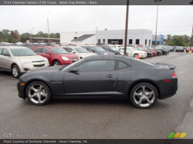 Ashen Gray Metallic / Black 2014 Chevrolet Camaro LT/RS Coupe