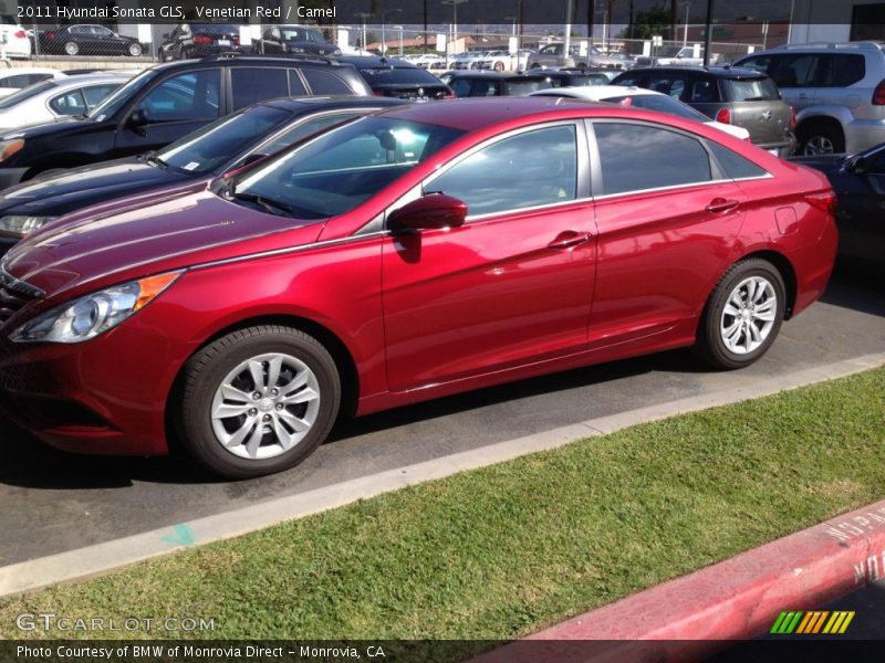 Venetian Red / Camel 2011 Hyundai Sonata GLS