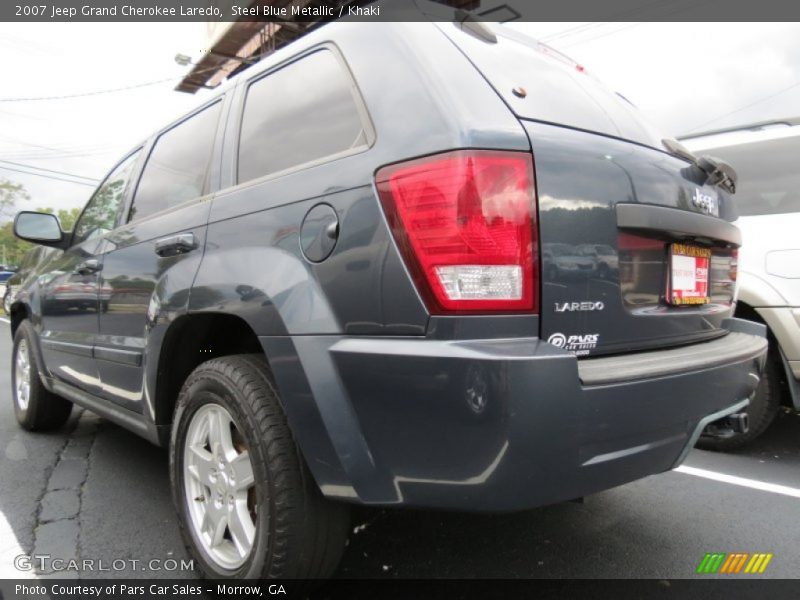 Steel Blue Metallic / Khaki 2007 Jeep Grand Cherokee Laredo