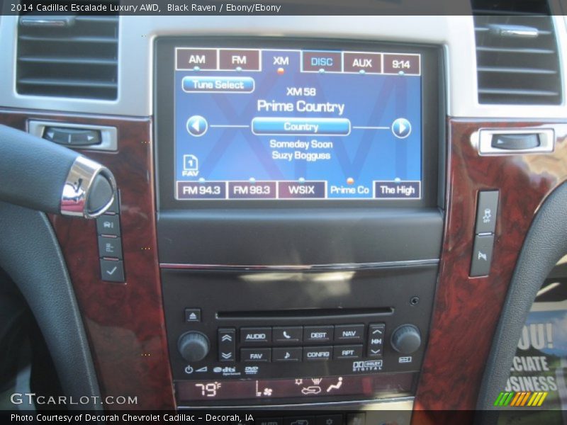 Black Raven / Ebony/Ebony 2014 Cadillac Escalade Luxury AWD