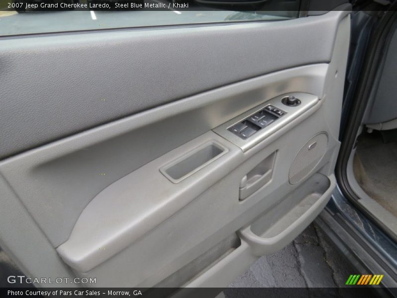 Steel Blue Metallic / Khaki 2007 Jeep Grand Cherokee Laredo
