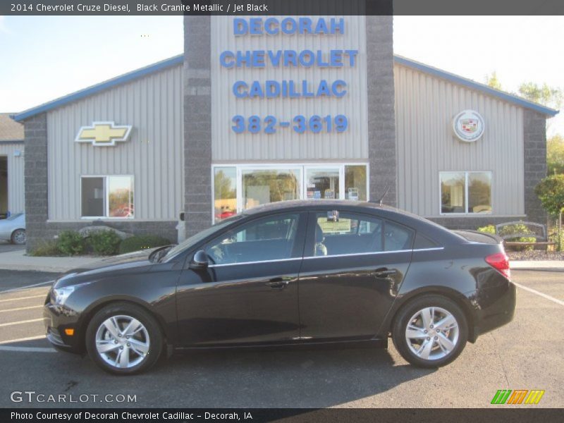 Black Granite Metallic / Jet Black 2014 Chevrolet Cruze Diesel