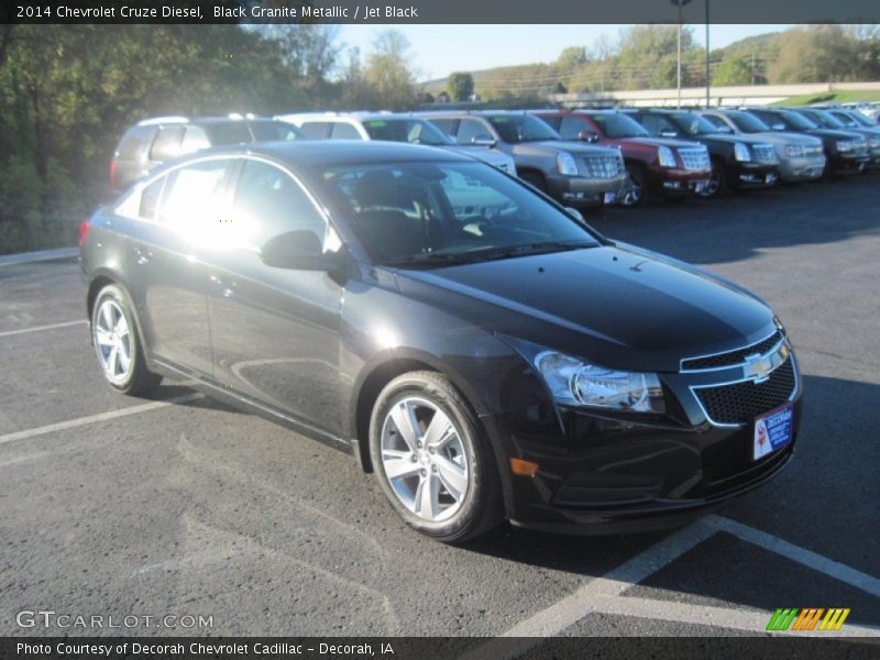 Black Granite Metallic / Jet Black 2014 Chevrolet Cruze Diesel