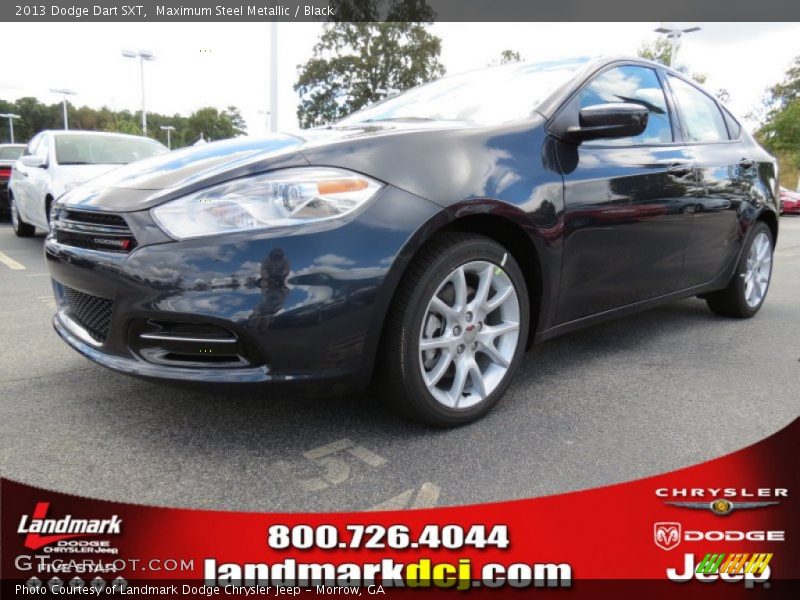 Maximum Steel Metallic / Black 2013 Dodge Dart SXT