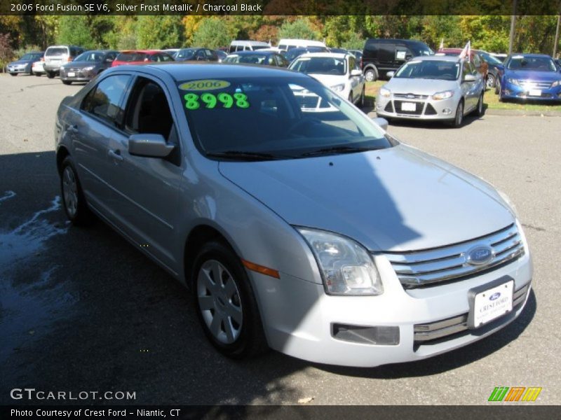 Silver Frost Metallic / Charcoal Black 2006 Ford Fusion SE V6