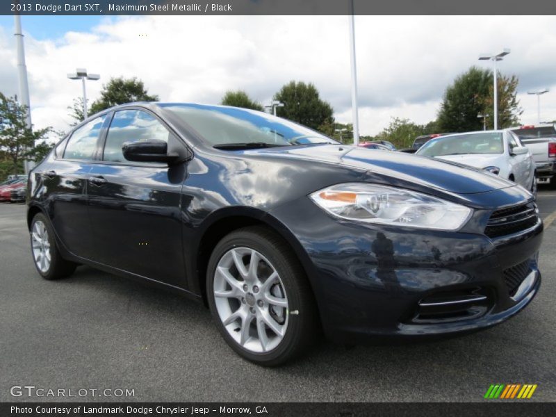 Maximum Steel Metallic / Black 2013 Dodge Dart SXT