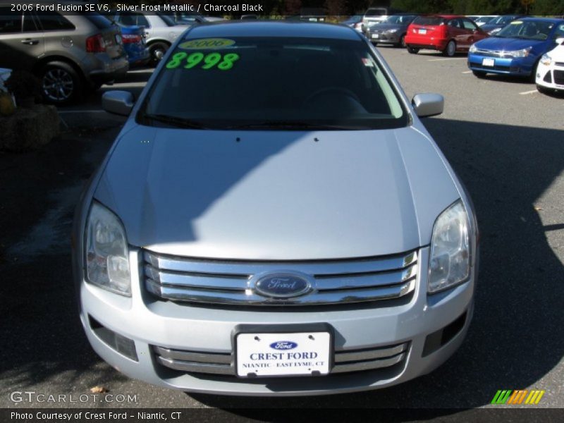 Silver Frost Metallic / Charcoal Black 2006 Ford Fusion SE V6
