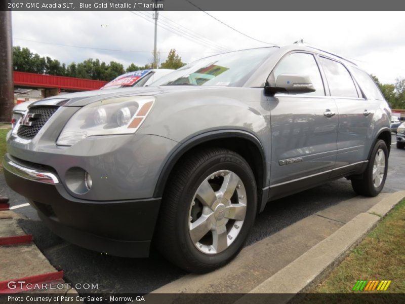 Blue Gold Metallic / Titanium 2007 GMC Acadia SLT