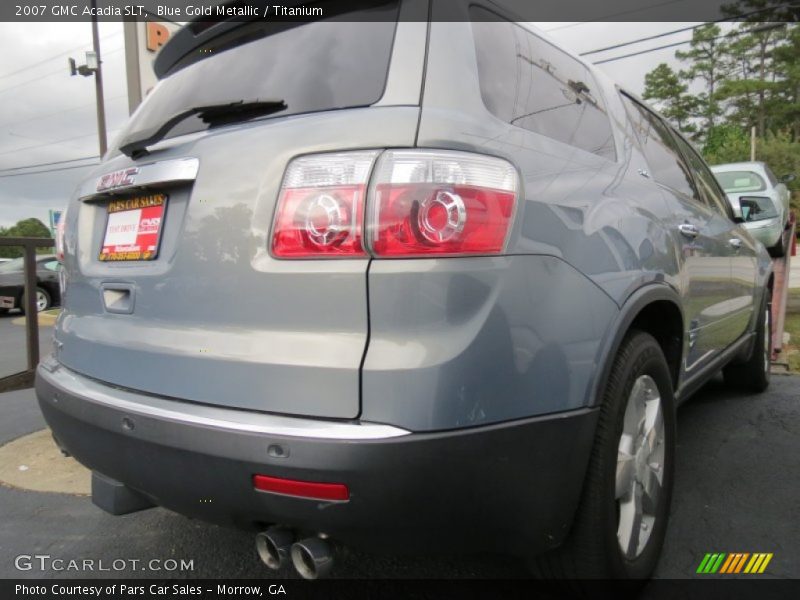 Blue Gold Metallic / Titanium 2007 GMC Acadia SLT