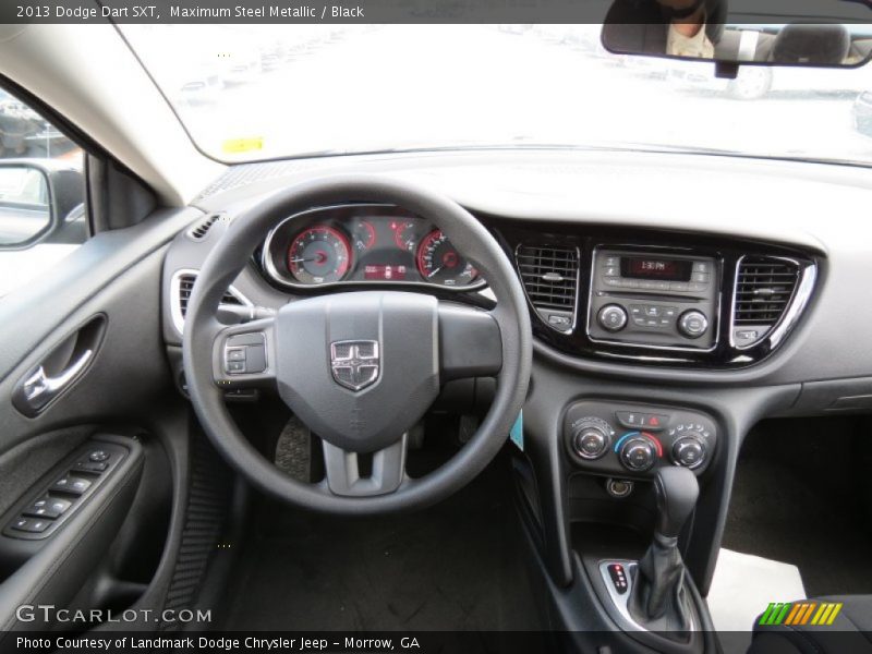 Maximum Steel Metallic / Black 2013 Dodge Dart SXT