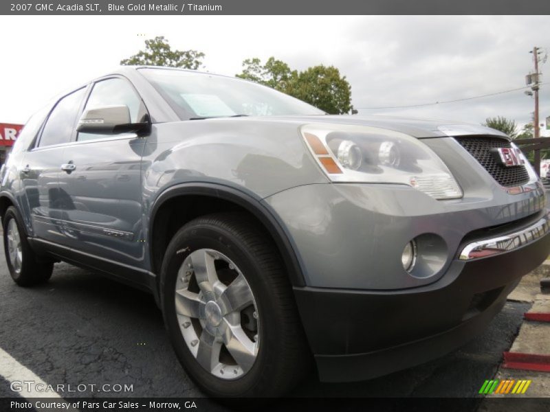 Blue Gold Metallic / Titanium 2007 GMC Acadia SLT