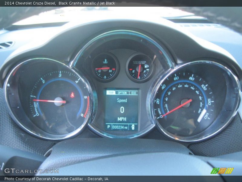 Black Granite Metallic / Jet Black 2014 Chevrolet Cruze Diesel
