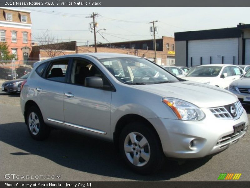 Silver Ice Metallic / Black 2011 Nissan Rogue S AWD