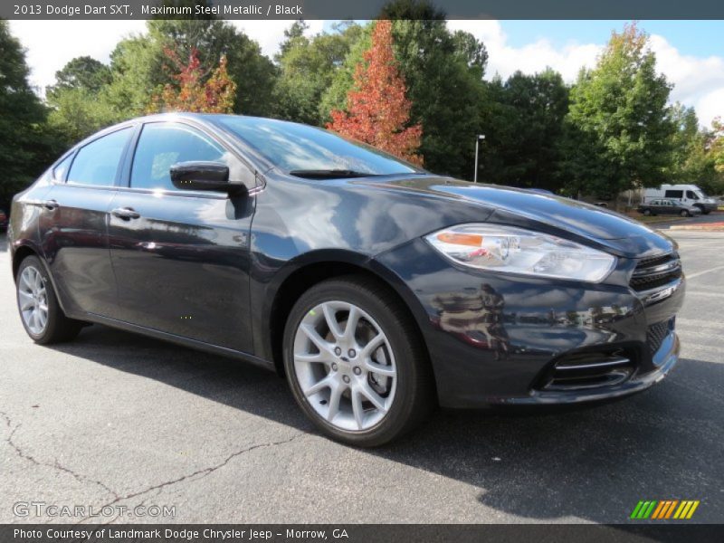 Maximum Steel Metallic / Black 2013 Dodge Dart SXT