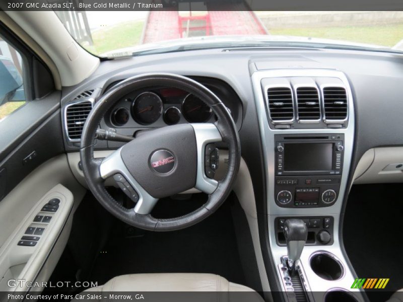 Blue Gold Metallic / Titanium 2007 GMC Acadia SLT