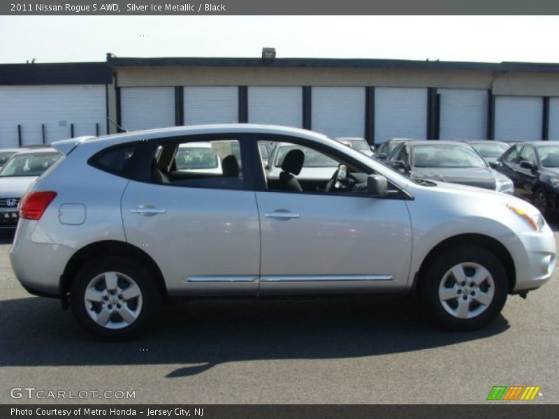 Silver Ice Metallic / Black 2011 Nissan Rogue S AWD