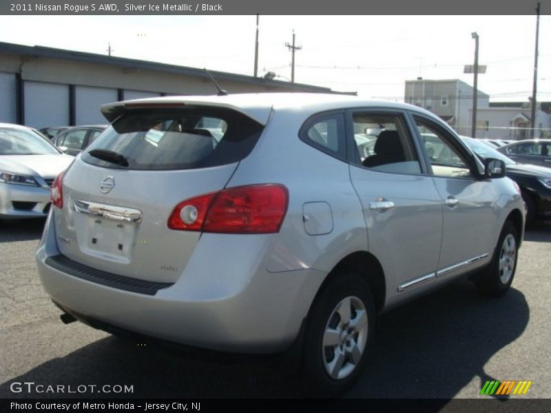 Silver Ice Metallic / Black 2011 Nissan Rogue S AWD