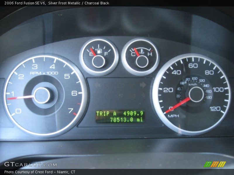 Silver Frost Metallic / Charcoal Black 2006 Ford Fusion SE V6