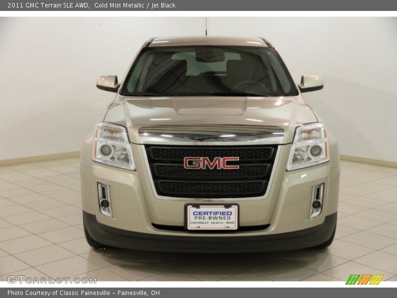 Gold Mist Metallic / Jet Black 2011 GMC Terrain SLE AWD