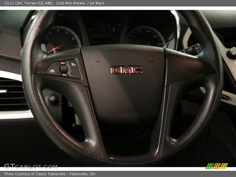 Gold Mist Metallic / Jet Black 2011 GMC Terrain SLE AWD