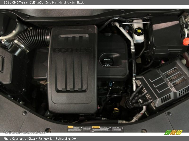 Gold Mist Metallic / Jet Black 2011 GMC Terrain SLE AWD