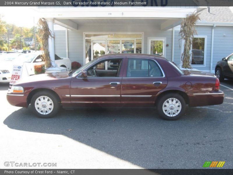 Dark Toreador Red Metallic / Medium Parchment 2004 Mercury Grand Marquis GS