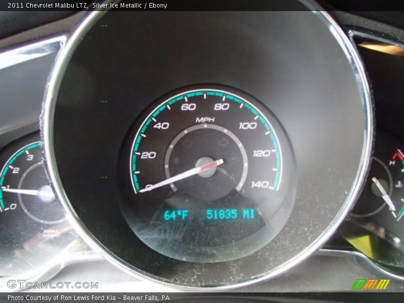 Silver Ice Metallic / Ebony 2011 Chevrolet Malibu LTZ