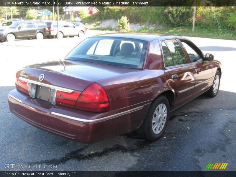 Dark Toreador Red Metallic / Medium Parchment 2004 Mercury Grand Marquis GS