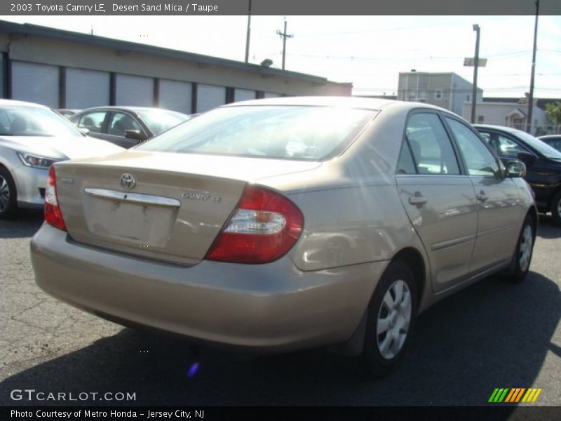 Desert Sand Mica / Taupe 2003 Toyota Camry LE