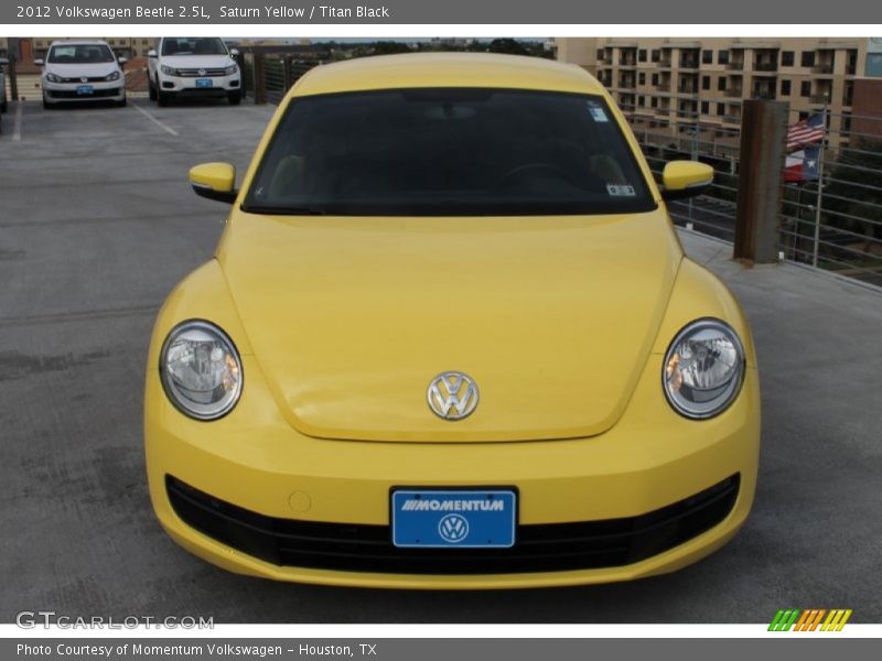 Saturn Yellow / Titan Black 2012 Volkswagen Beetle 2.5L