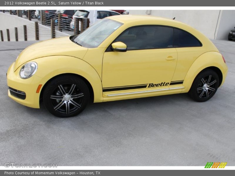 Saturn Yellow / Titan Black 2012 Volkswagen Beetle 2.5L