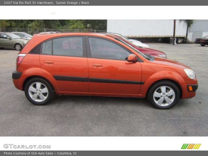 2007 Rio Rio5 SX Hatchback Sunset Orange