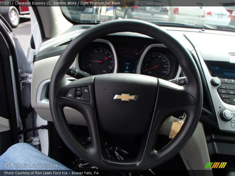 Summit White / Light Titanium/Jet Black 2011 Chevrolet Equinox LS