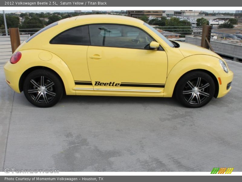 Saturn Yellow / Titan Black 2012 Volkswagen Beetle 2.5L